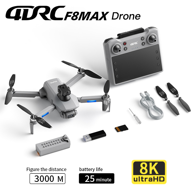 Rc Helicopter Case - F8 MAX GPS Drone Profesyonel 8K