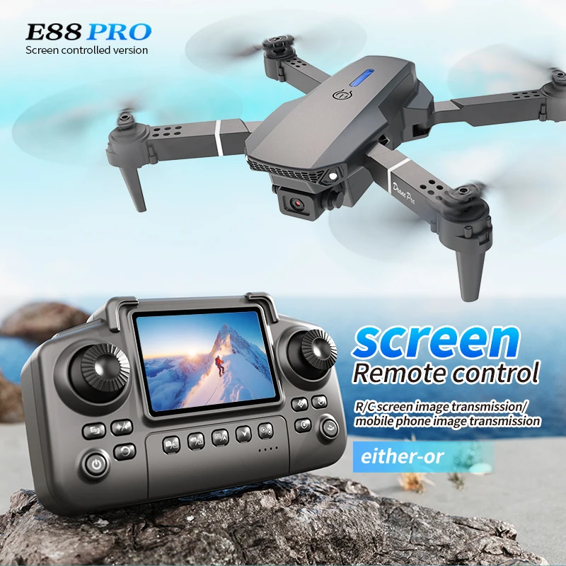 Profesyonel E88 PRO Drone, Ekr - Rc Helicopter Case incelemesi ve fiyatı