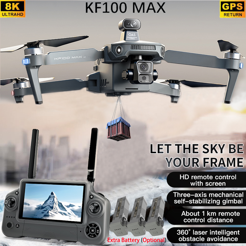 KF100 MAX GPS Drone 4K Kamera  - Rc Helicopter Charger incelemesi ve fiyatı